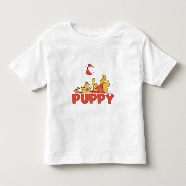T-shirt Pour Les Tous Petits Jeux de chiot (Devant)