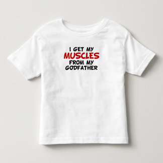 T-shirt Pour Les Tous Petits J'obtiens mes muscles de mon parrain