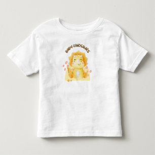 T-shirt Pour Les Tous Petits joli bébé tricératops aquarelle dinosaure