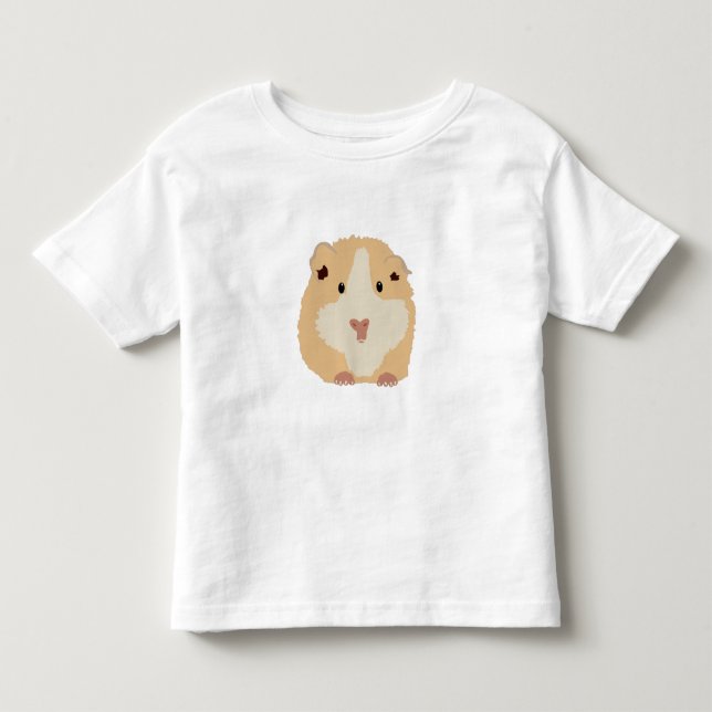 T-shirt Pour Les Tous Petits Joli hamster drôle Brown (Devant)