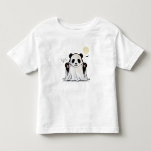 T-shirt Pour Les Tous Petits Joli Panda Fantôme sous la Lune