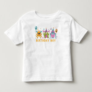 T-shirt Pour Les Tous Petits Joli Petit Monster Anniversaire Garçon