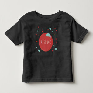 T-shirt Pour Les Tous Petits Joli pomme de rentrée scolaire pour maternelle