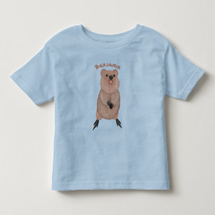 T-shirt Pour Les Tous Petits Joli sourire mignon dessin animé quokka