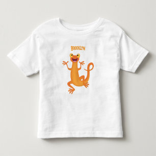 T-shirt Pour Les Tous Petits Joli triton orangé joyeux