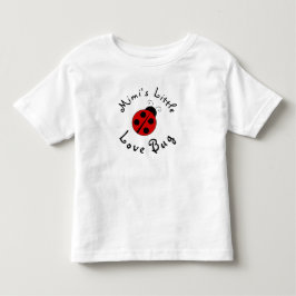 T-shirt Pour Les Tous Petits Jolie coccinelle personnalisée Mimi's Little Love 