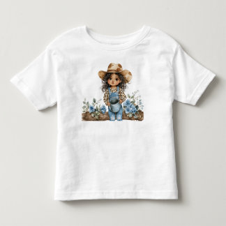 T-shirt Pour Les Tous Petits Jolie cowgirl en denim 3 