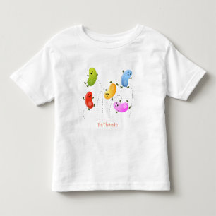 T-shirt Pour Les Tous Petits Jolie jellybeans bondissant dessin animé