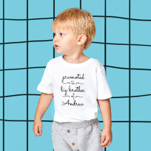 T-shirt Pour Les Tous Petits Jolie moderne Big Brother Soeur Typographie minima