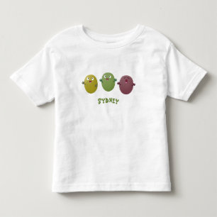 T-shirt Pour Les Tous Petits Jolie olives joyeux chantant dessin animé