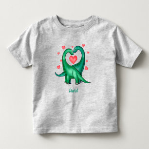 T-shirt Pour Les Tous Petits Jolis dinosaures pour la Saint-Valentin