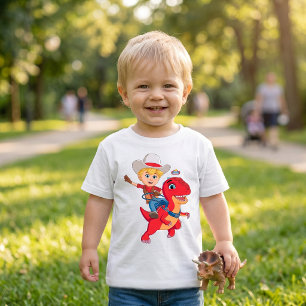 T-shirt Pour Les Tous Petits Jon et Blitz Ranch des dinosaures
