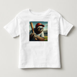T-shirt Pour Les Tous Petits Joueur de baseball Sloth