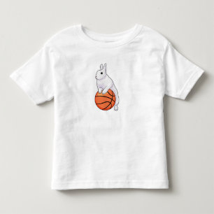 T-shirt Pour Les Tous Petits Joueur de basket-ball Bunny