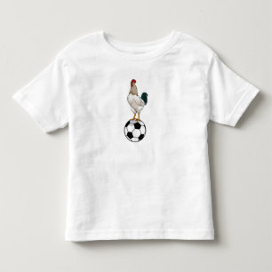 T-shirt Pour Les Tous Petits Joueur de soccer Rooster Soccer