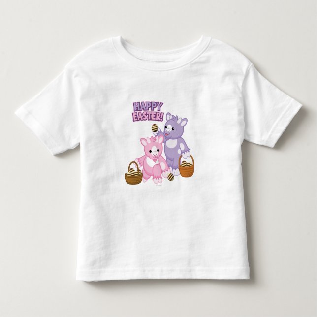 T-shirt Pour Les Tous Petits Joyeuses Pâques ! (Devant)