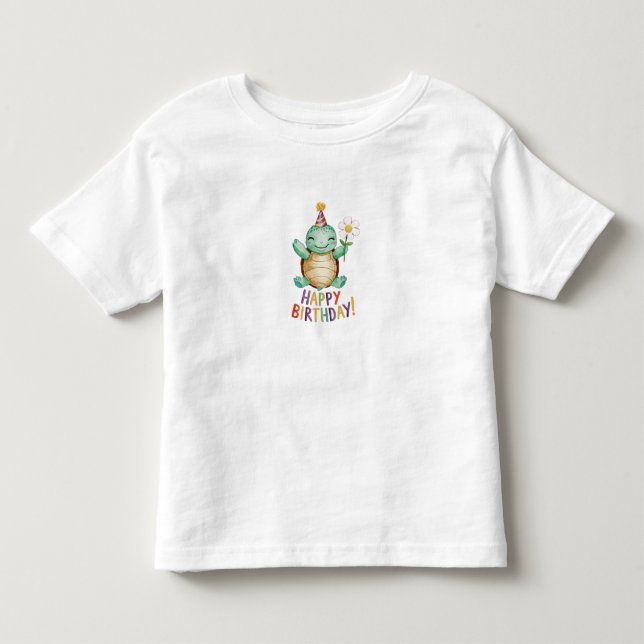 T-shirt Pour Les Tous Petits Joyeux anniversaire (Devant)