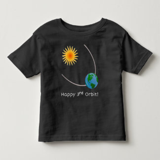 T-shirt Pour Les Tous Petits Joyeux maillot d'anniversaire de la 3e Orbite