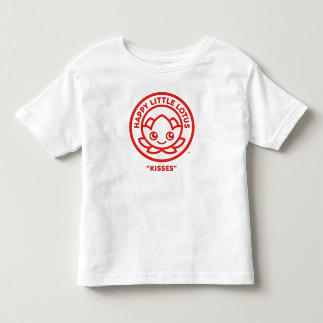 T-shirt Pour Les Tous Petits Joyeux Petit Lotus, Baisers, (Devant)