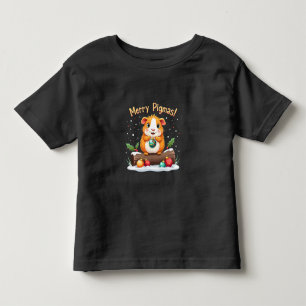 T-shirt Pour Les Tous Petits Joyeux Pigmas Guinée Pig Noël Père Noël