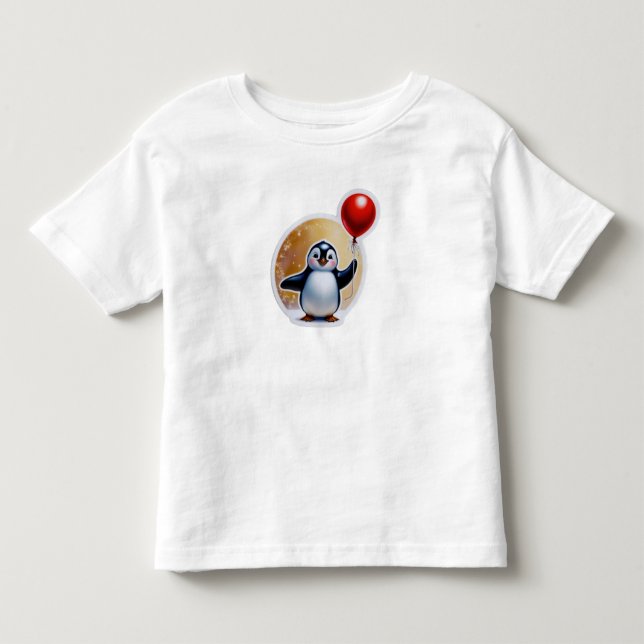 T-shirt Pour Les Tous Petits Joyful Penguin Winter's Cutest Friend (Devant)