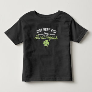 T-shirt Pour Les Tous Petits Juste ici pour la Saint Patrick des Shenanigans