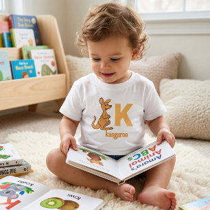 T-shirt Pour Les Tous Petits K est pour Kangaroo : Bouncy Learning Adventure
