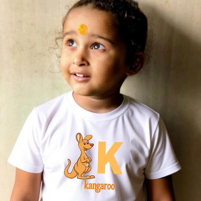 T-shirt Pour Les Tous Petits K est pour Kangaroo : Bouncy Learning Adventure (Créateur téléchargé)