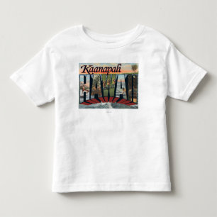 T-shirt Pour Les Tous Petits Kaanapali, Hawaï - grandes scènes de lettre
