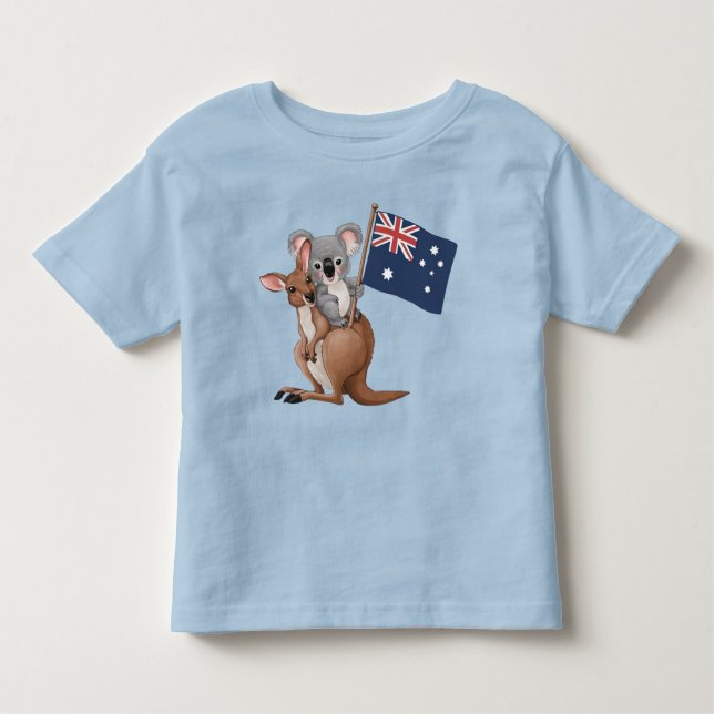 T-shirt Pour Les Tous Petits Kangaroo et Koala (Devant)