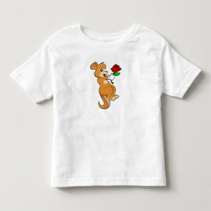T-shirt Pour Les Tous Petits Kangaroo with Flower