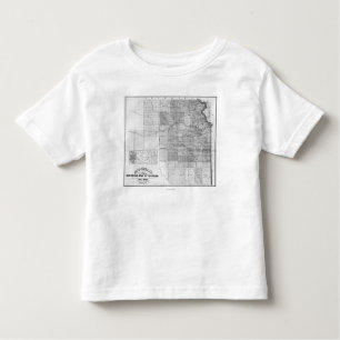 T-shirt Pour Les Tous Petits KansasPanoramic MapKansas