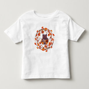 T-shirt Pour Les Tous Petits Kawaii Cute Chat Japonais Automne Halloween