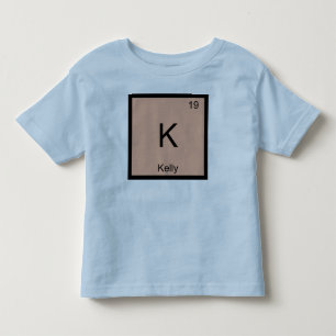 T-shirt Pour Les Tous Petits Kelly Nom Élément Chimique Tableau Périodique