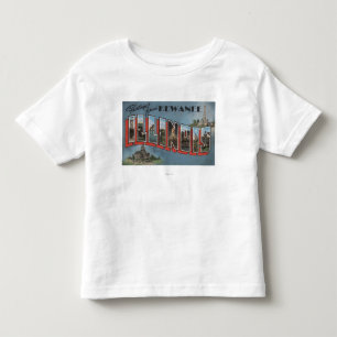 T-shirt Pour Les Tous Petits Kewanee, l'Illinois - grandes scènes de lettre
