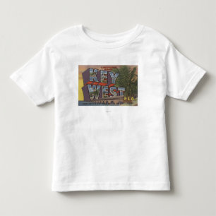 T-shirt Pour Les Tous Petits Key West, la Floride - grandes scènes de lettre