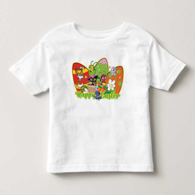 T-shirt Pour Les Tous Petits Kwamis Bonne Pâques (Devant)
