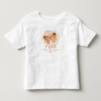 T-shirt Pour Les Tous Petits La Bible chrétienne des femmes Verse Papillon :Foi