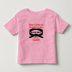 T-shirt Pour Les Tous Petits La ceinture noire de KARATÉ aiment mon papa 1