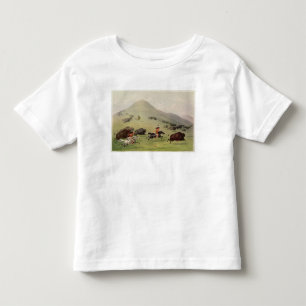 T-shirt Pour Les Tous Petits La chasse de Buffalo, c.1832