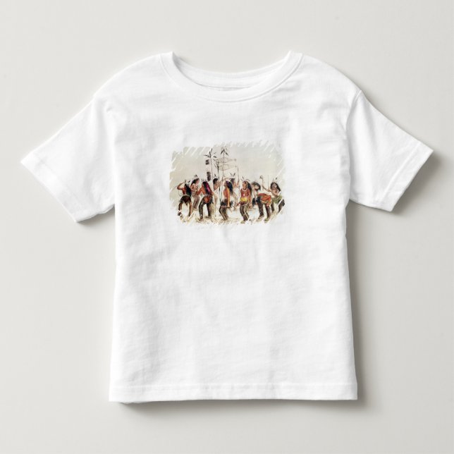 T-shirt Pour Les Tous Petits La danse de raquette (Devant)