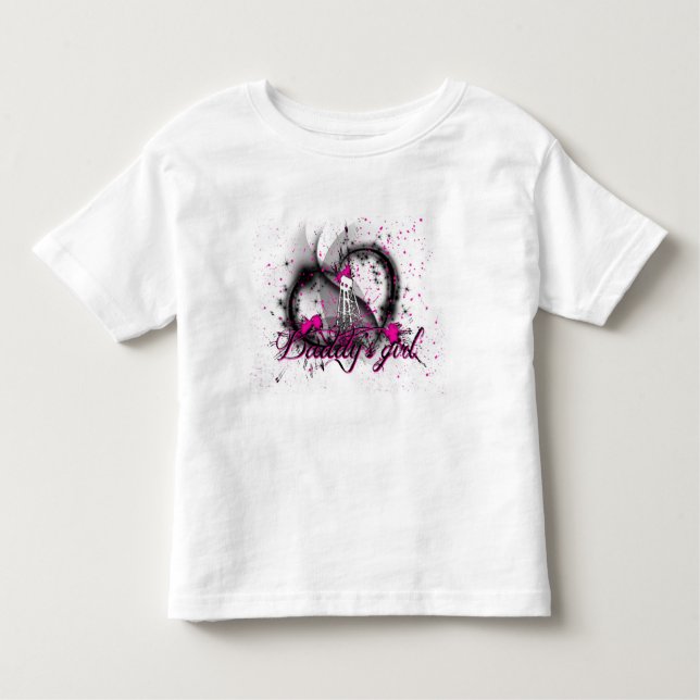 T-shirt Pour Les Tous Petits La fille de papa (Devant)
