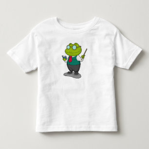 T-shirt Pour Les Tous Petits La grenouille comme enseignant avec livre
