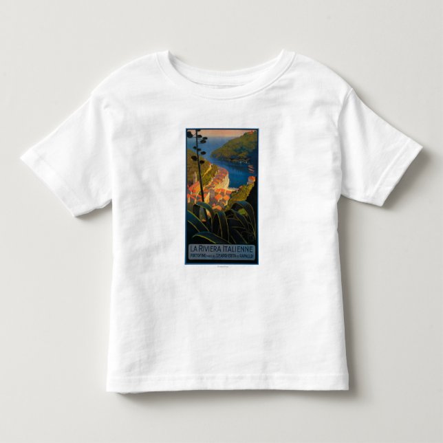 T-shirt Pour Les Tous Petits La la Riviera Italienne (Devant)