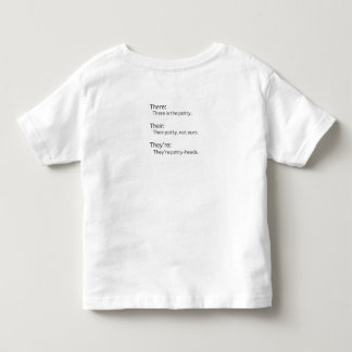 T-shirt Pour Les Tous Petits Là Leur Ils sont Chemise