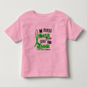 T-shirt Pour Les Tous Petits La maladie de Lyme je porte le vert de chaux pour