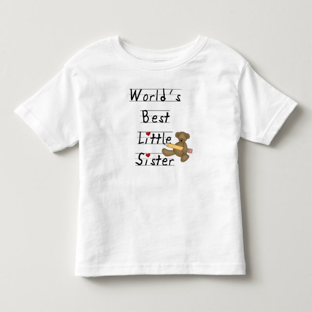 T-shirt Pour Les Tous Petits La meilleure petite soeur du monde (Devant)