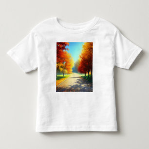 T-shirt Pour Les Tous Petits La nature Les arbres d'automne dans la forêt