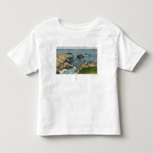 T-shirt Pour Les Tous Petits Là où l'océan rencontre le rivage (Devant)