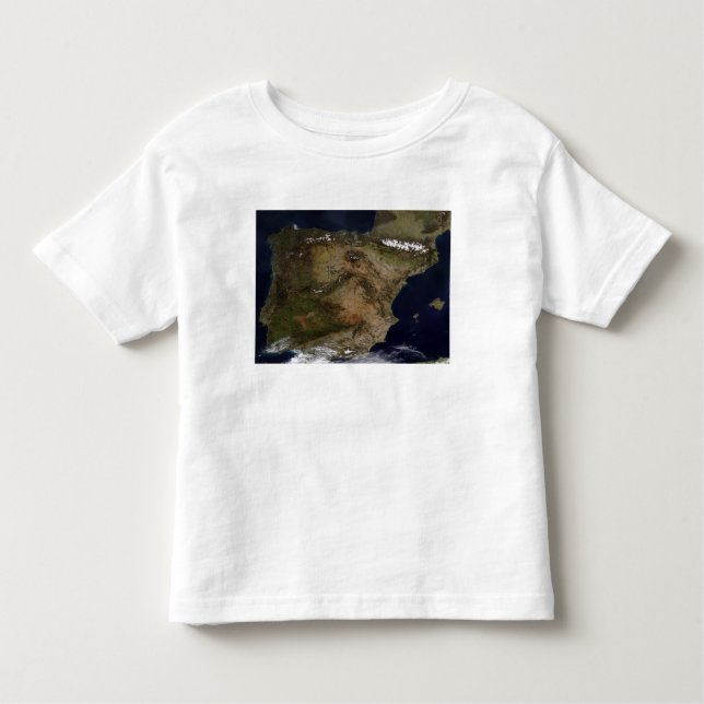 T-shirt Pour Les Tous Petits La péninsule ibérique (Devant)
